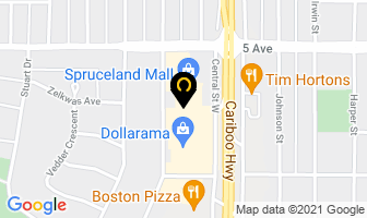 Moores Clothing For Men in Prince George map
