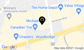Moores Clothing For Men in Vaughan map