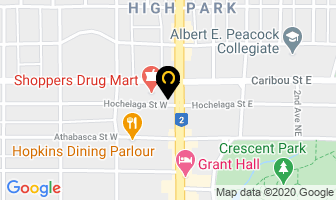 Moose Jaw Therapy Centre in Moose Jaw map