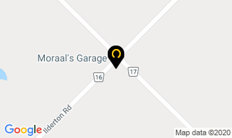 Moraal's Garage in Ilderton map