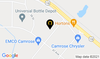 Morgan Industries in Camrose map
