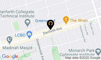 Morgans On The Danforth in Orillia map
