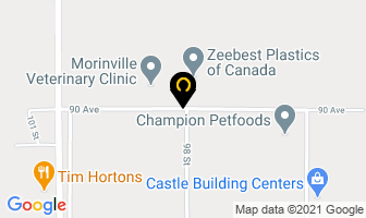 Morinville Self Storage 2007 in Morinville map