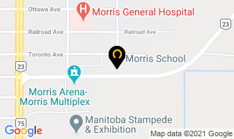 Morris School in Morris map