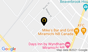 Morris Wholesale Ltd in Miramichi map