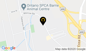 Morrow Road Mini Storage Inc in Barrie map