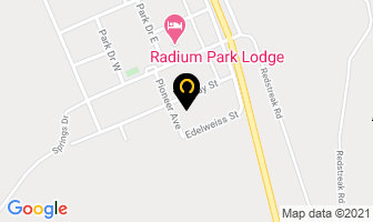 Motel Bavaria in Radium Hot Springs map
