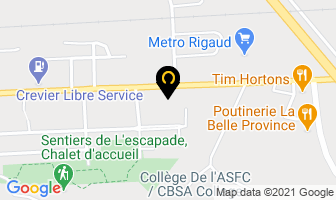 Motel Belair in Rigaud map