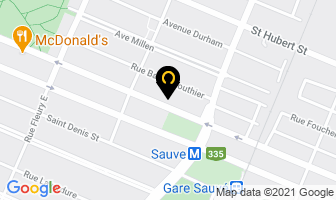 Motel M&eacute;tro in Montreal map