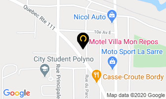 Motel Villa Mon Repos in La Sarre map