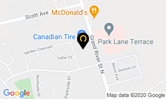 Motor Vehicle Licence Bureau in Brantford map