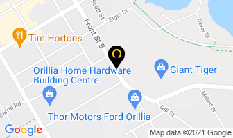 Motor Vehicle Licence Office in Orillia map