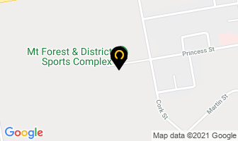 Mount Forest Community Centre in Mount Forest map