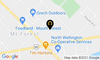 Mount Forest Pentecostal Church in Mount Forest map