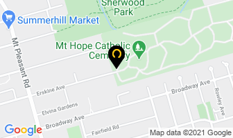 Mount Hope Catholic Cemetery in Orillia map
