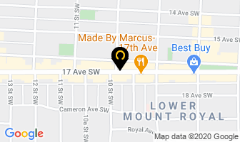 Mount Royal Professional Massage in Calgary map