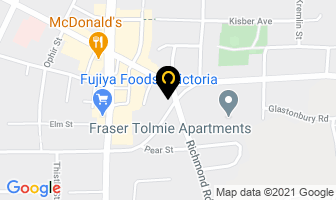 Mount Tolmie Hospital in Victoria map
