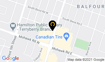 Mountain Animal Hospital in Hamilton map