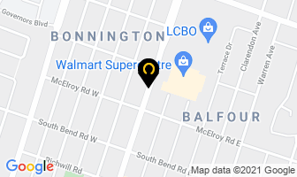 Mountain Mall Dental in Hamilton map