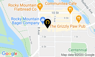 Mountain Mercato in Canmore map