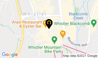 Mountain Riders in Whistler map