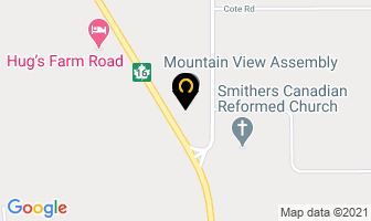 Mountain View Assembly in Smithers map