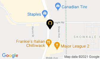 Mountain View Church in Chilliwack map