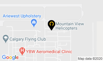 Mountain View Helicopters in Calgary map