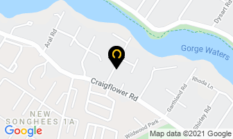 Mountain View Roofing in Victoria map