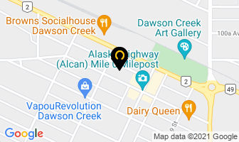 Moveahead Hair Shoppe in Dawson Creek map