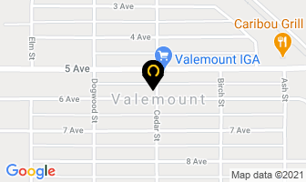 Mt Robson Cafe in Valemount map