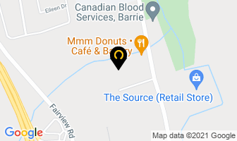 Mtr Const in Barrie map