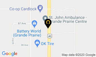 Muench Garth Financial Services Ltd in Grande Prairie map