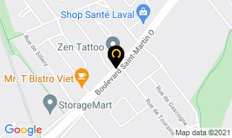 Multi Soins in Laval map