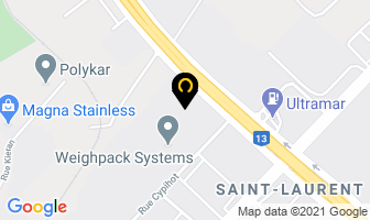 Multiprint Inc in Brantford map