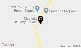 Muskoka Delivery Service in Bracebridge map