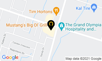 Mustang's Big Ol' Grill in Hamilton map