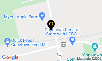Myers Apple Farm in Hamilton map