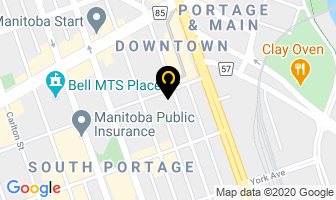 Myers Weinberg in Winnipeg map