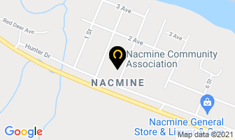 Nacmine Community Association in Drumheller map