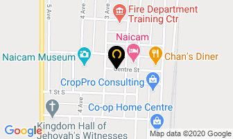 Naicam Public Library in Division No. 14 map