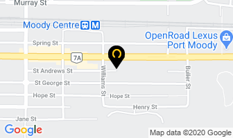 Naicker & Associates in Port Moody map