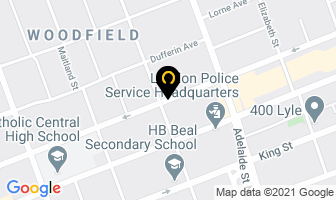 N'amerind Justice Service in London map