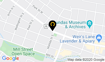 Natalie's Hair Stylist in Hamilton map