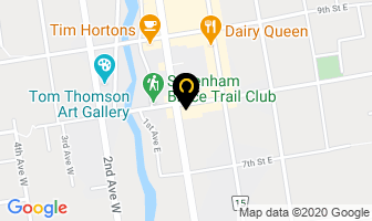 Nathaniel's Restaurant in Owen Sound map