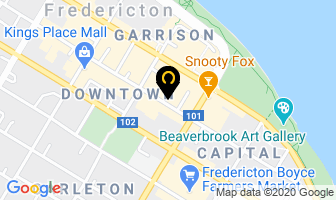 National Bank in Fredericton map