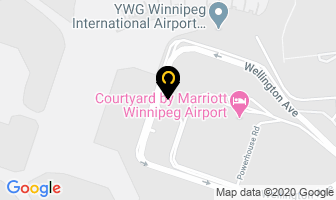 National Car Rental in Winnipeg map