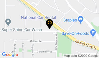 National Car Rental in Nanaimo map