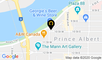 National Hotel in Prince Albert map