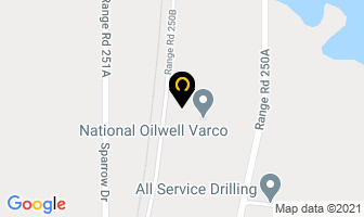 National Oilwell Varco in Nisku map